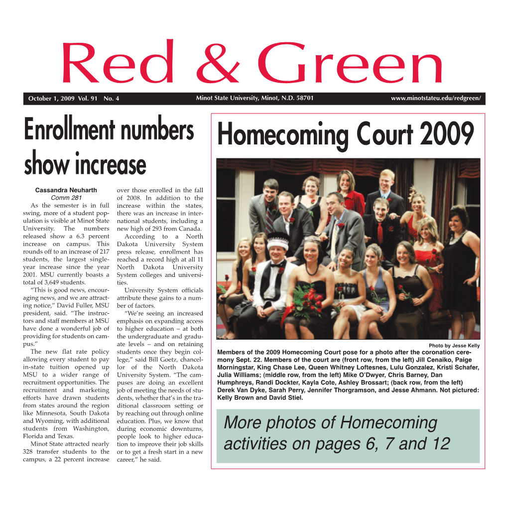 Homecoming Court 2009 Show Increase