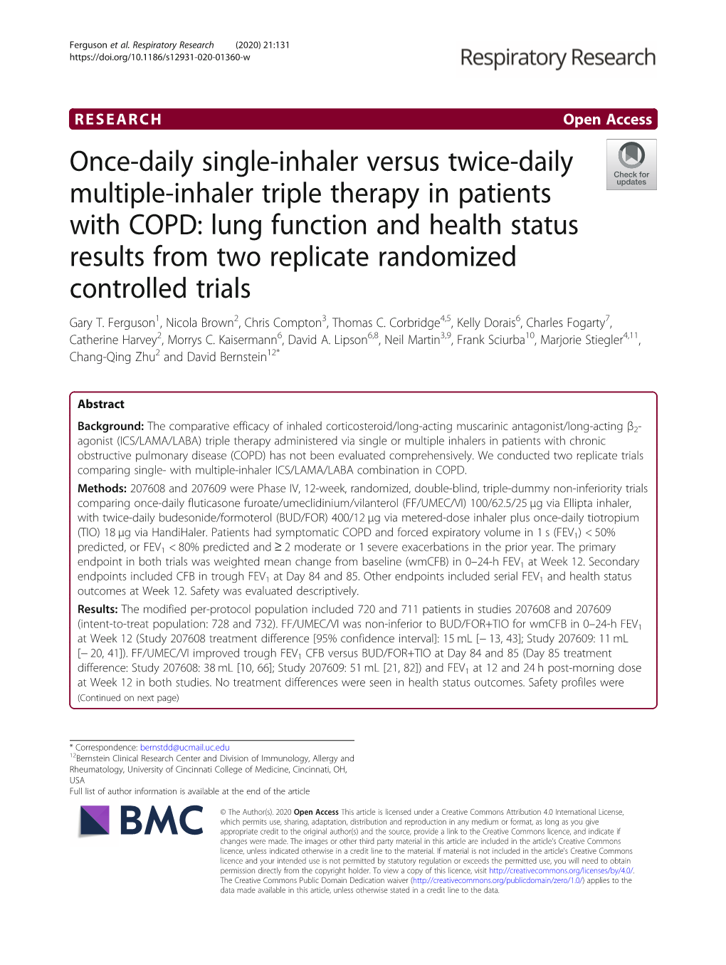 Once-Daily Single-Inhaler Versus Twice-Daily Multiple-Inhaler Triple Therapy