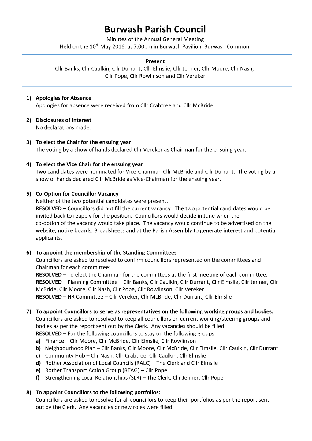 Burwash Parish Council s1