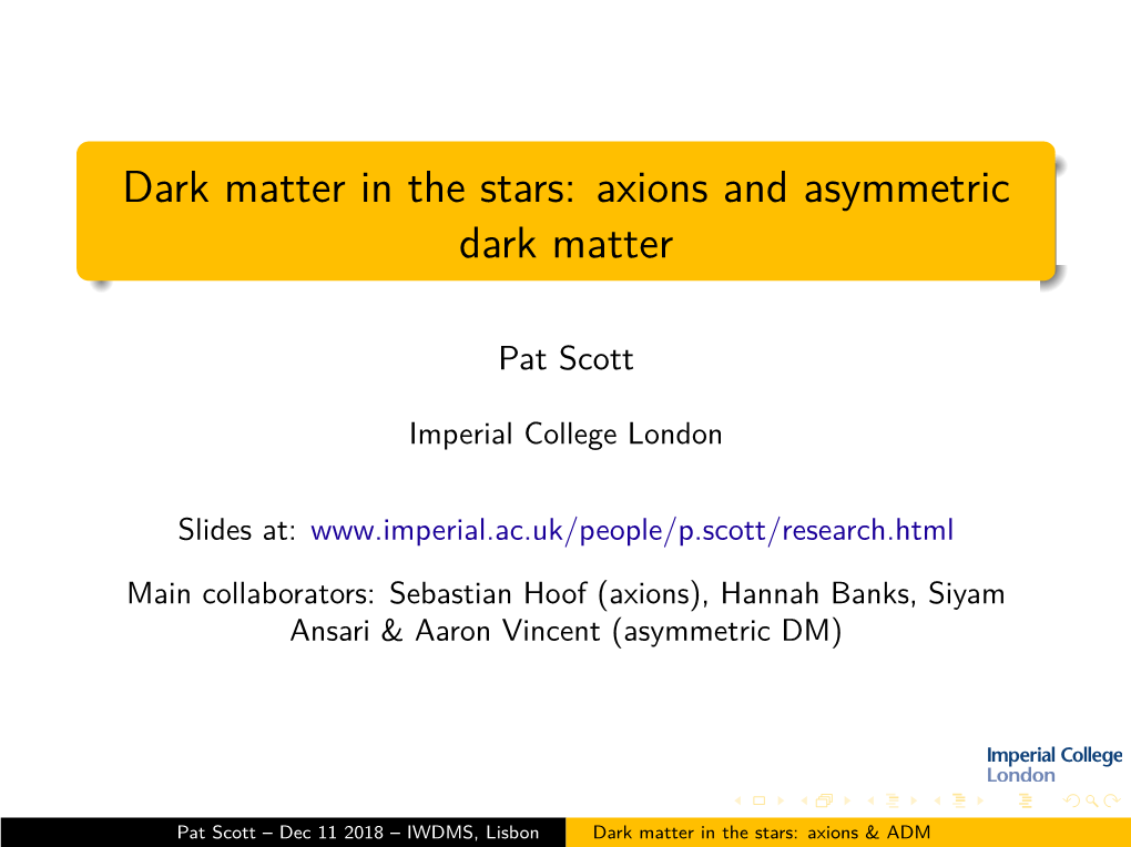 Axions and Asymmetric Dark Matter