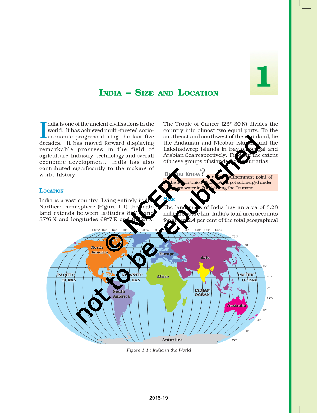 India – Size and Location