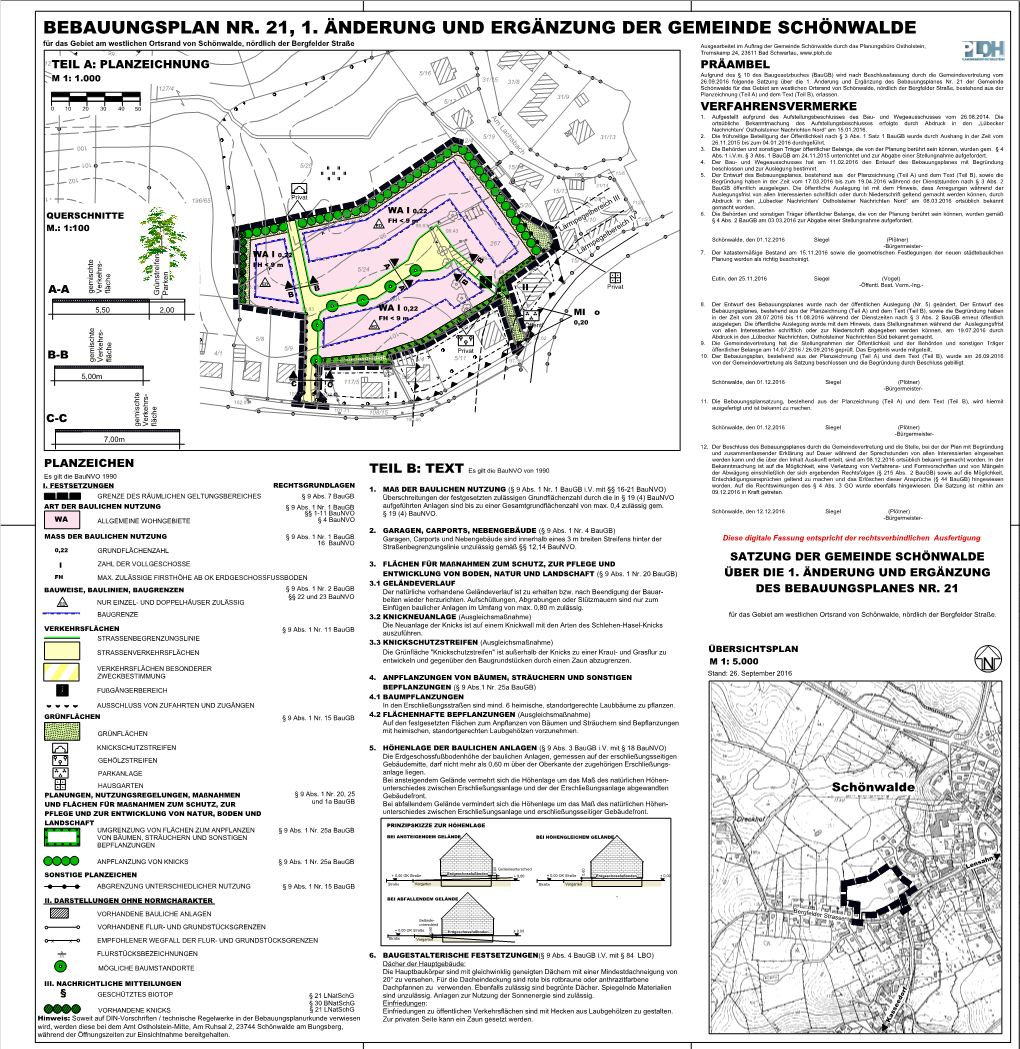 Bebauungsplan 20 1.Änderung