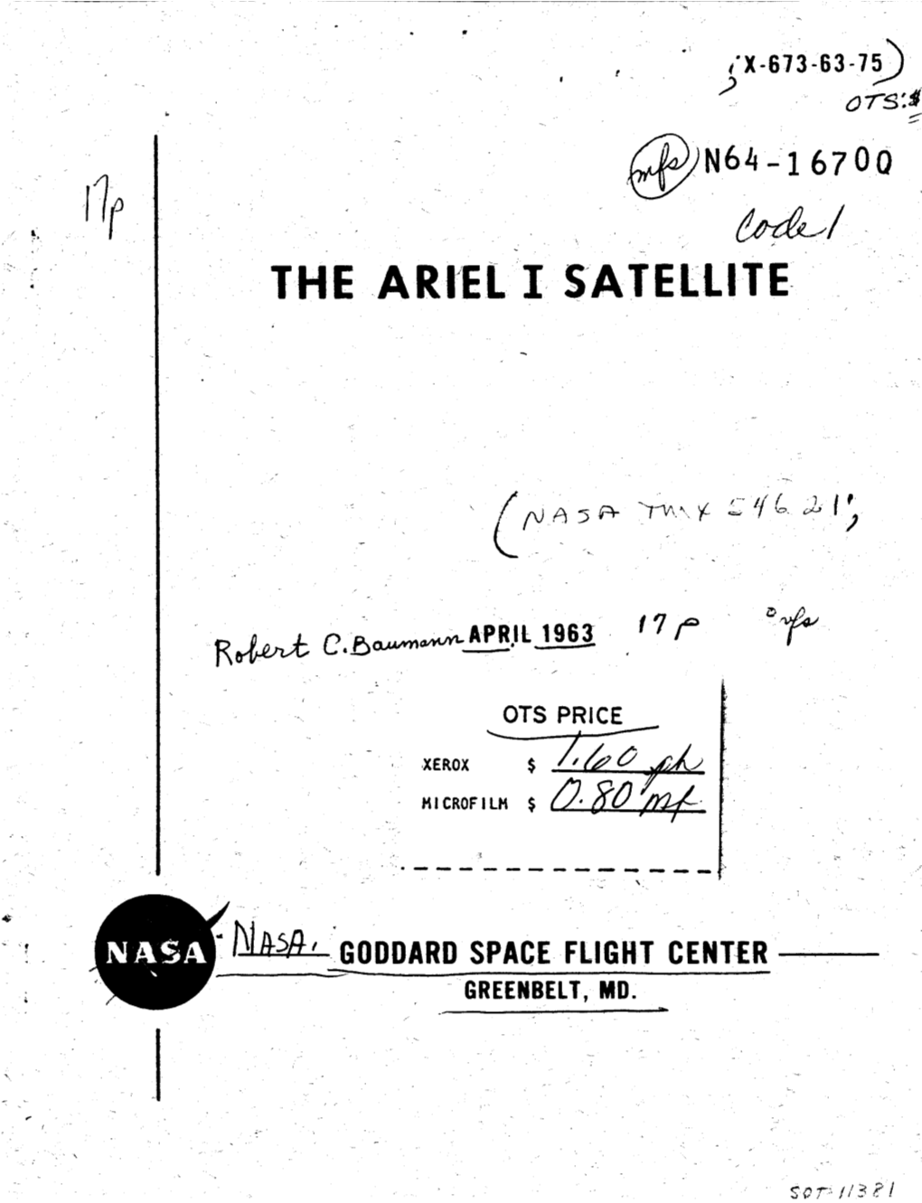 THE ARI'el I S'atelllfe