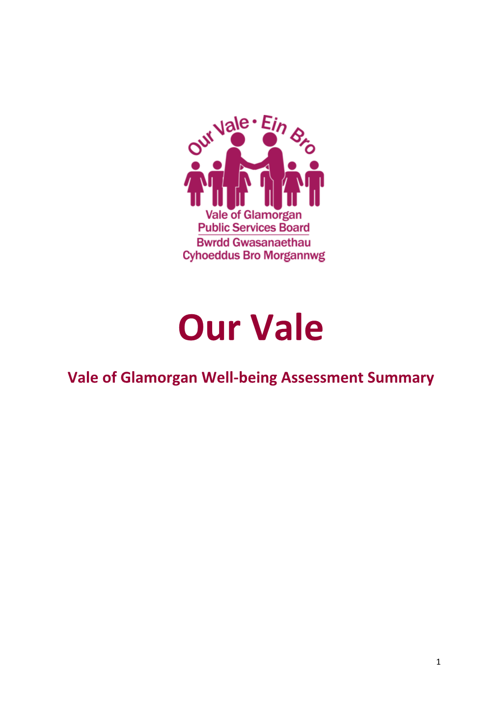 Vale of Glamorgan Well-Being Assessment Summary