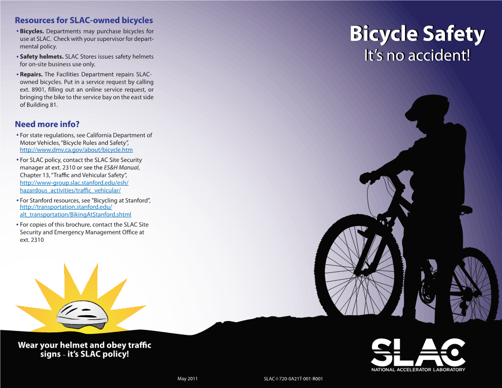 Bicycle Safetysafety Mental Policy