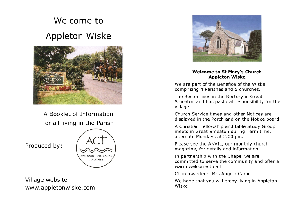 Welcome to Appleton Wiske