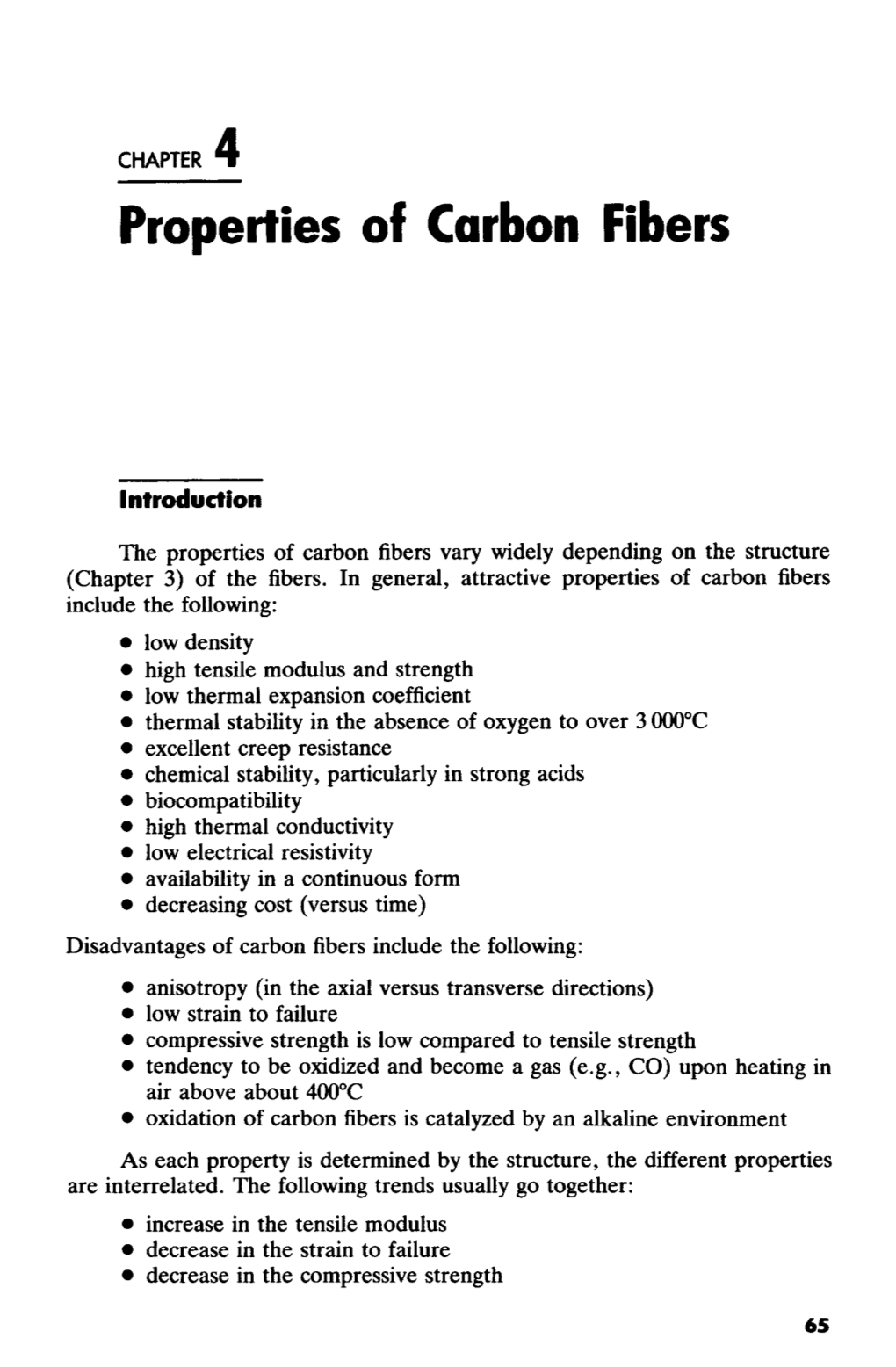 Properties of Carbon Fibers