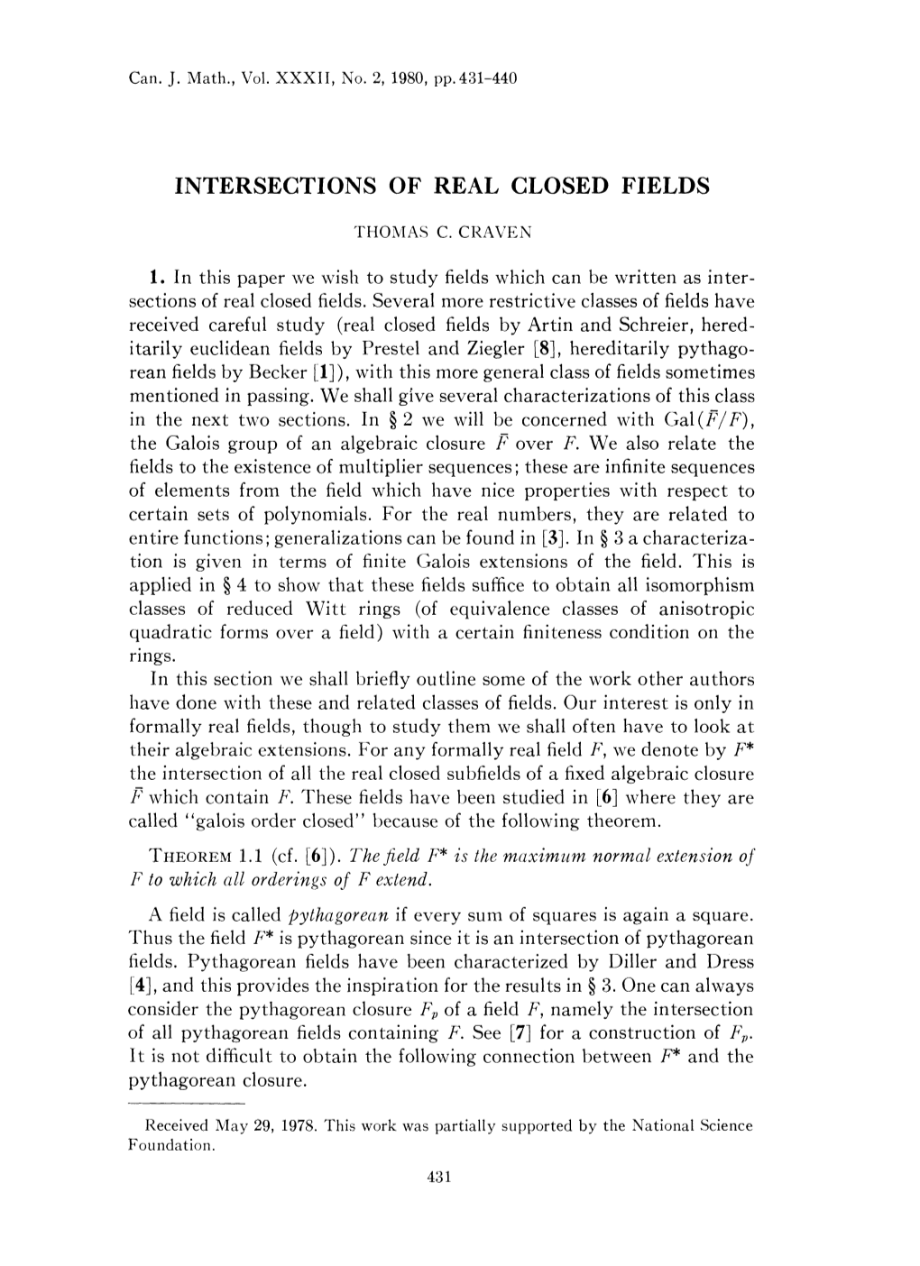 Intersections of Real Closed Fields