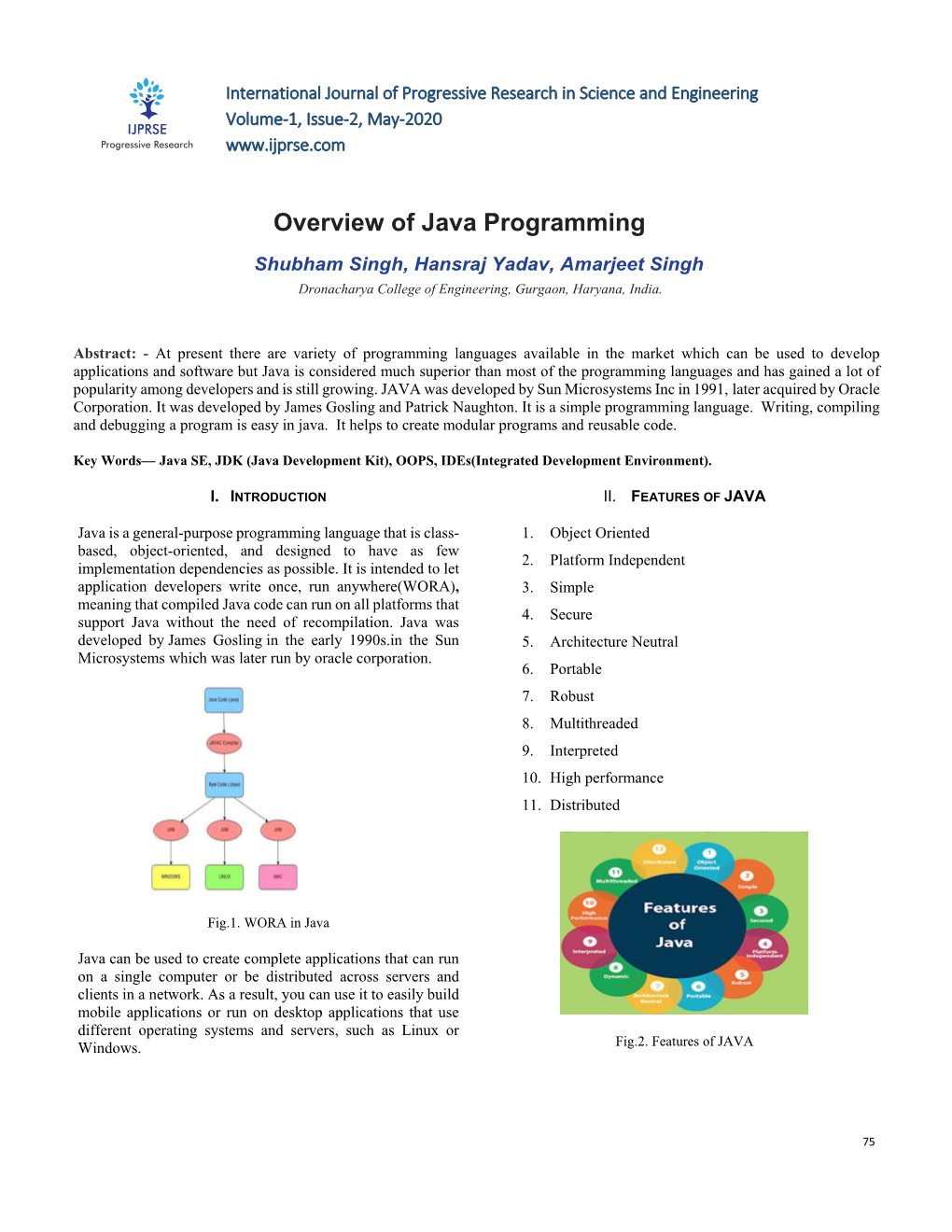 Overview of Java Programming