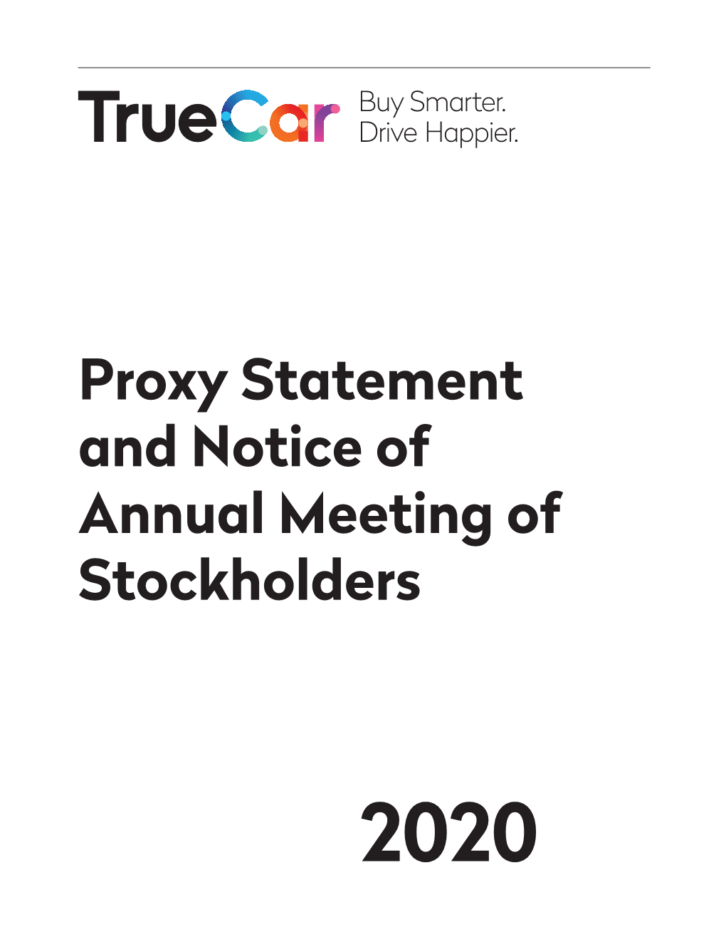 Proxy Statement and Notice of Annual Meeting of Stockholders