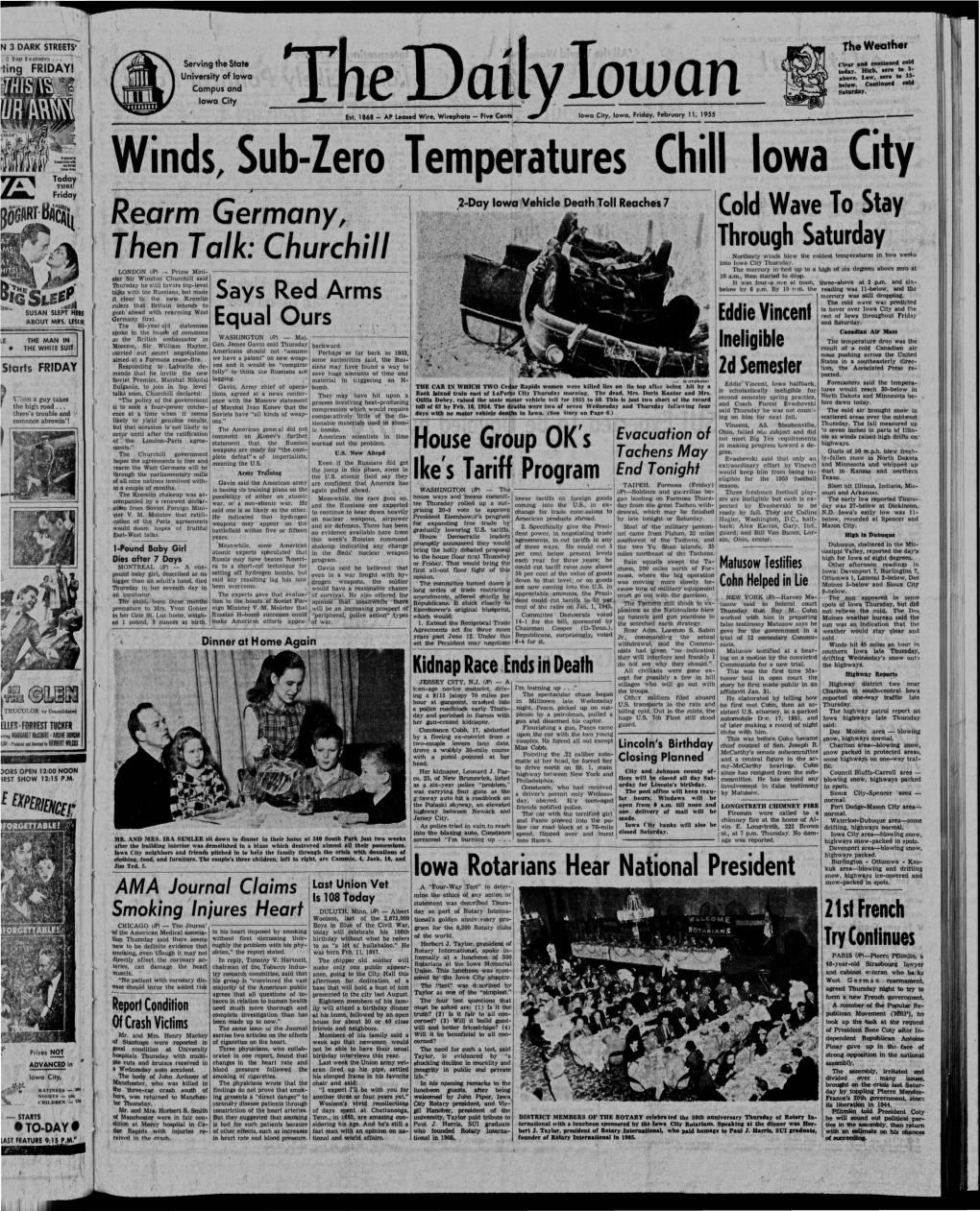 Daily Iowan (Iowa City, Iowa), 1955-02-11