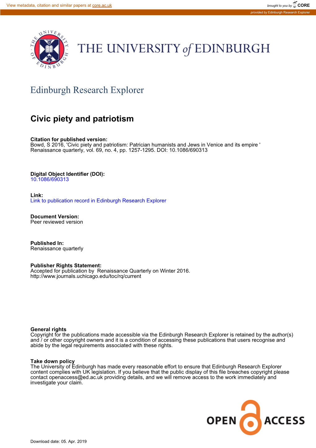 Edinburgh Research Explorer