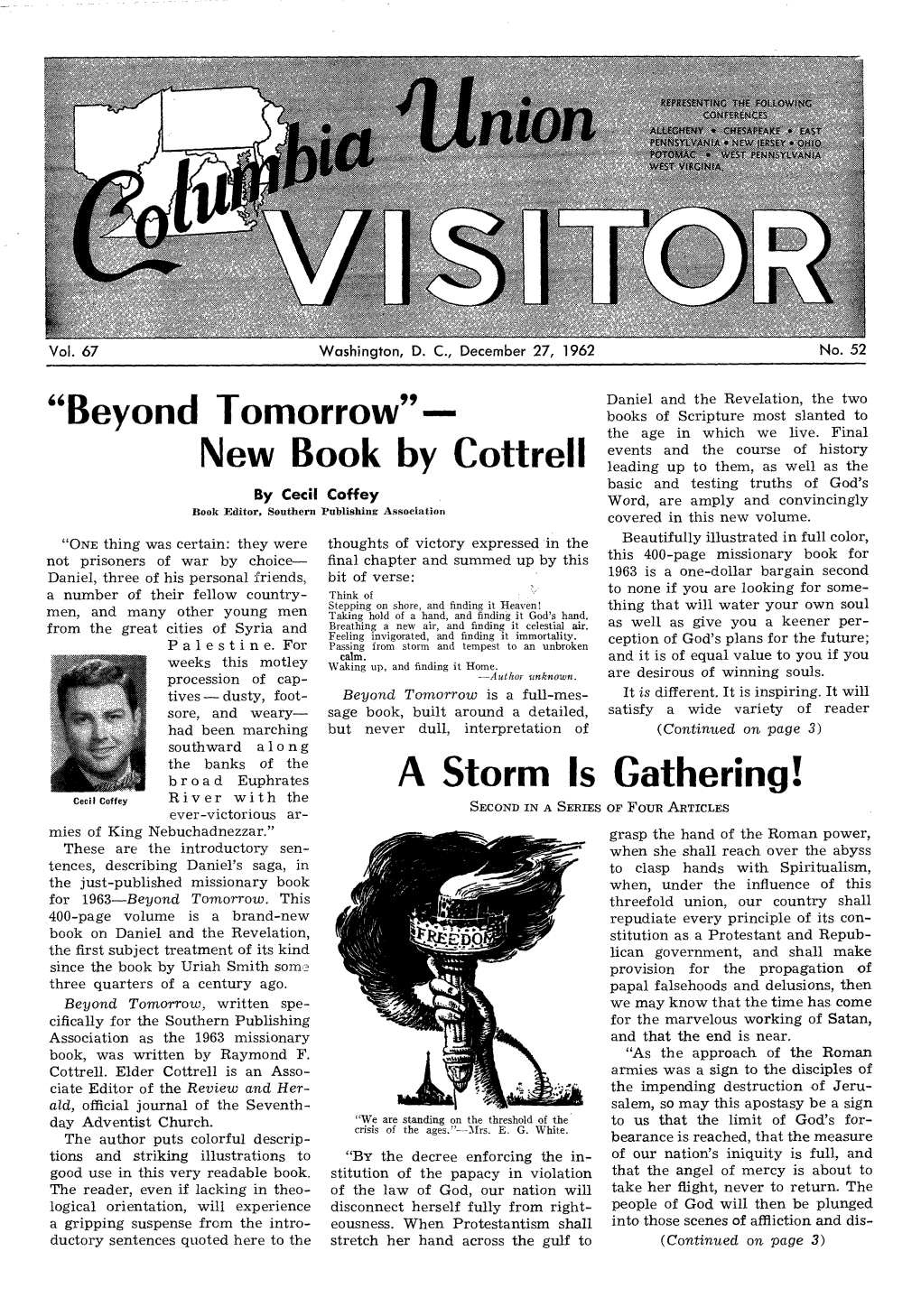 "Beyond Tomorrow" — New Book by Cottrell a Storm Is Gathering!