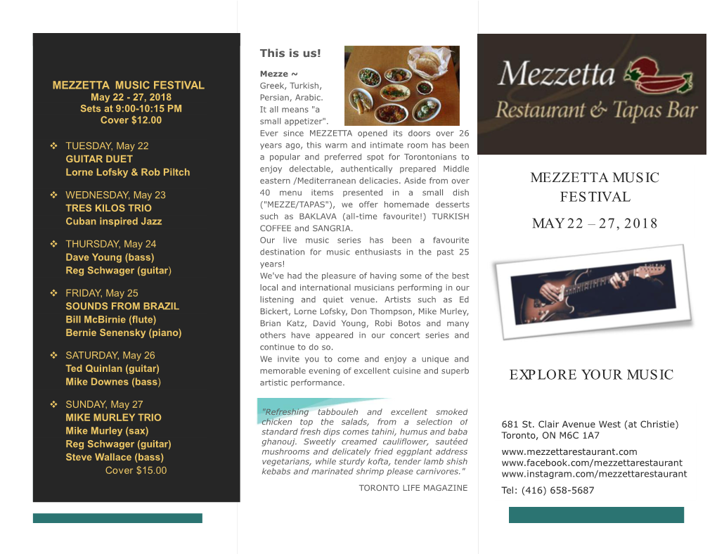 Mezzetta Music Festival May 22