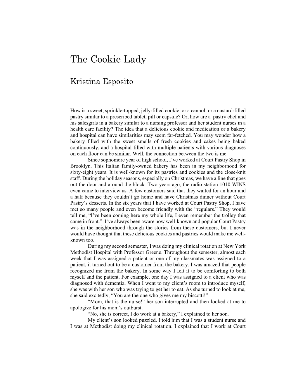 The Cookie Lady