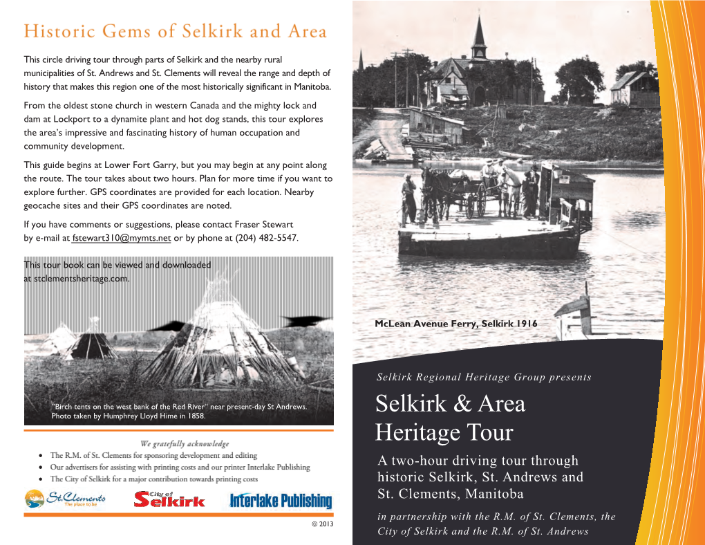 Selkirk and Area Heritage Tour