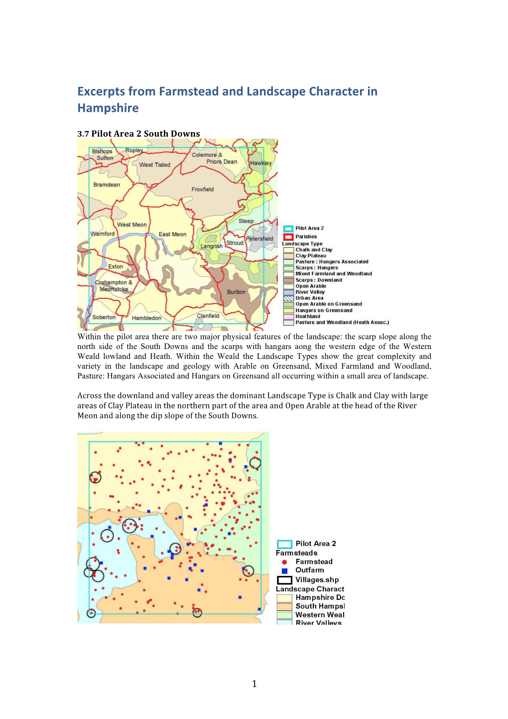 Excerpts from Farmstead and Landscape Character in Hampshire