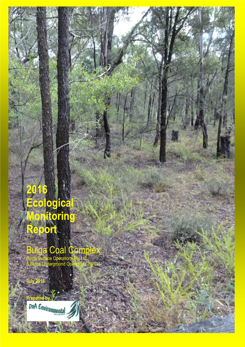 2016 Ecological Monitoring Report