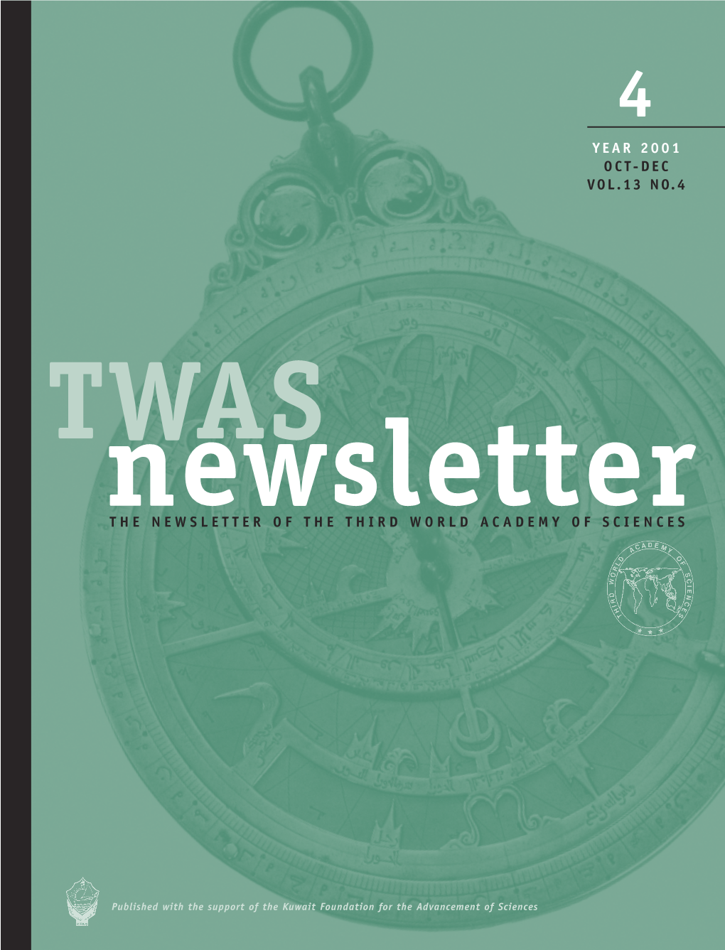 TWAS Newsletter Vol. 13 No. 4