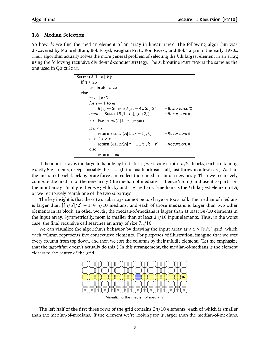 1.6 Median Selection