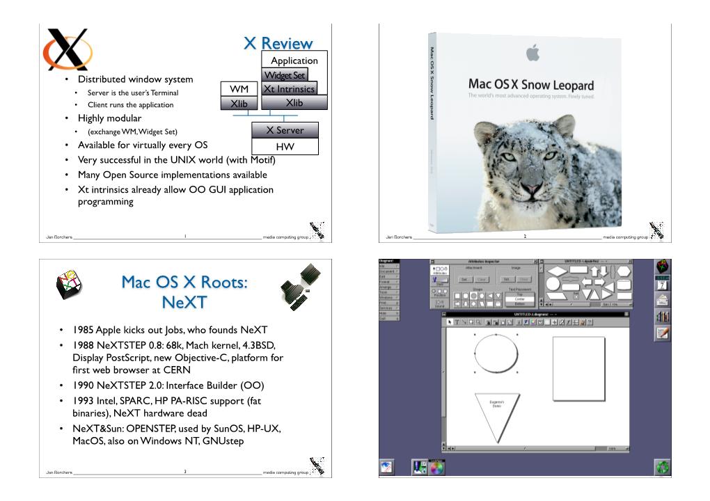 X Review Mac OS X Roots: Next