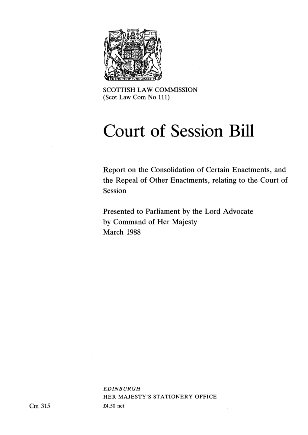 Court of Session Bill