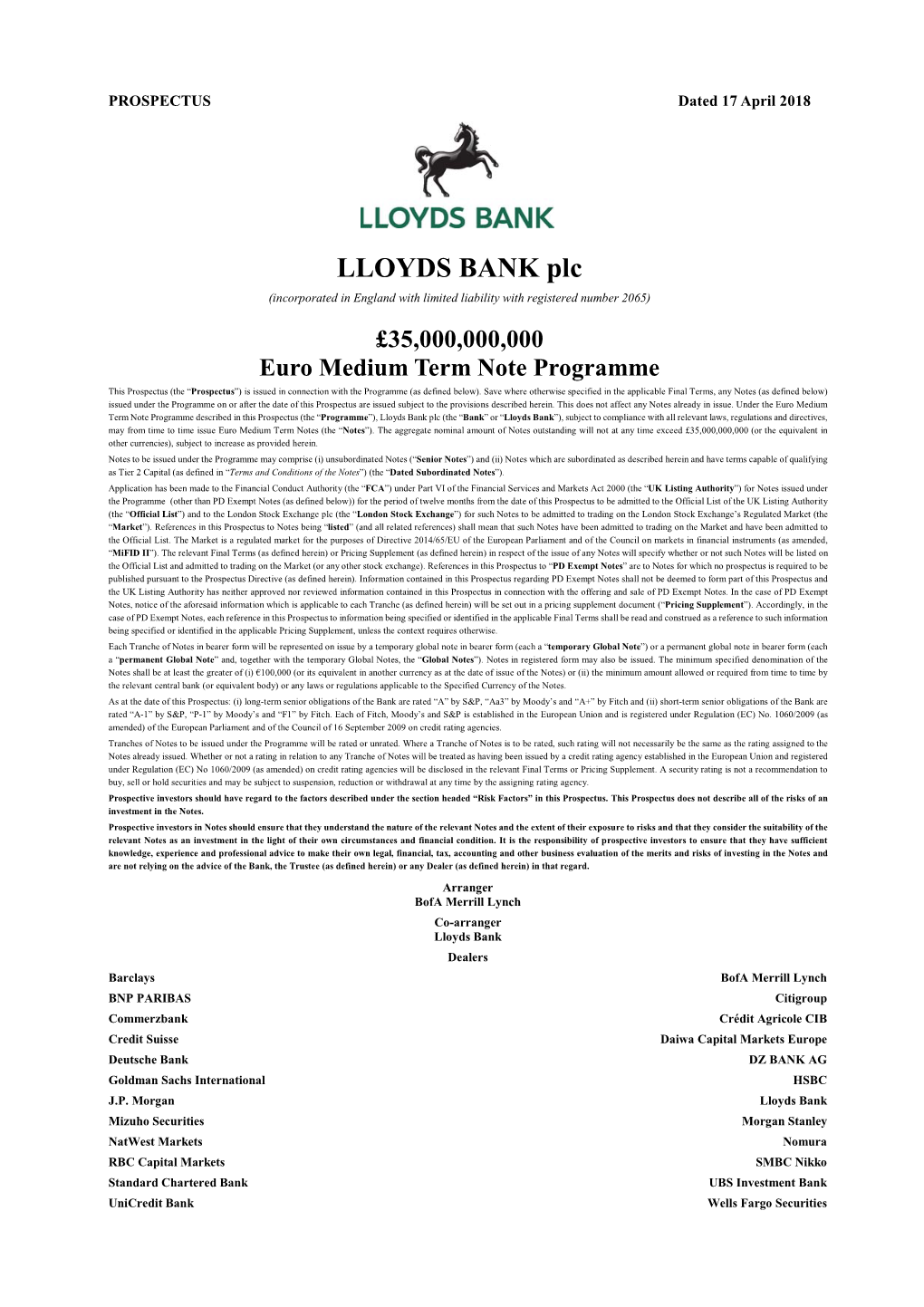 LLOYDS BANK Plc