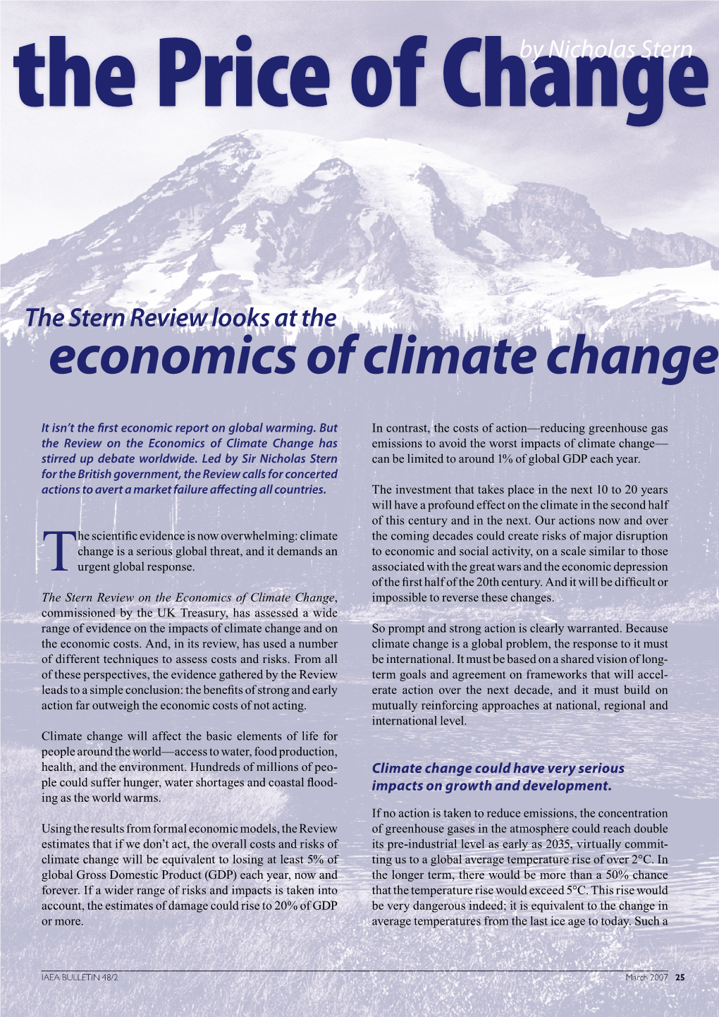 Economics of Climate Change