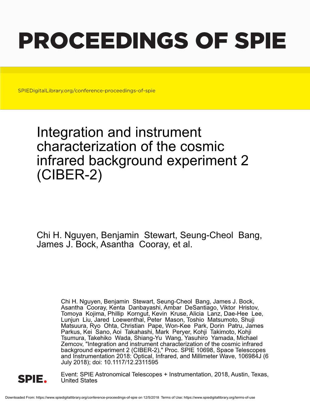 Proceedings of Spie