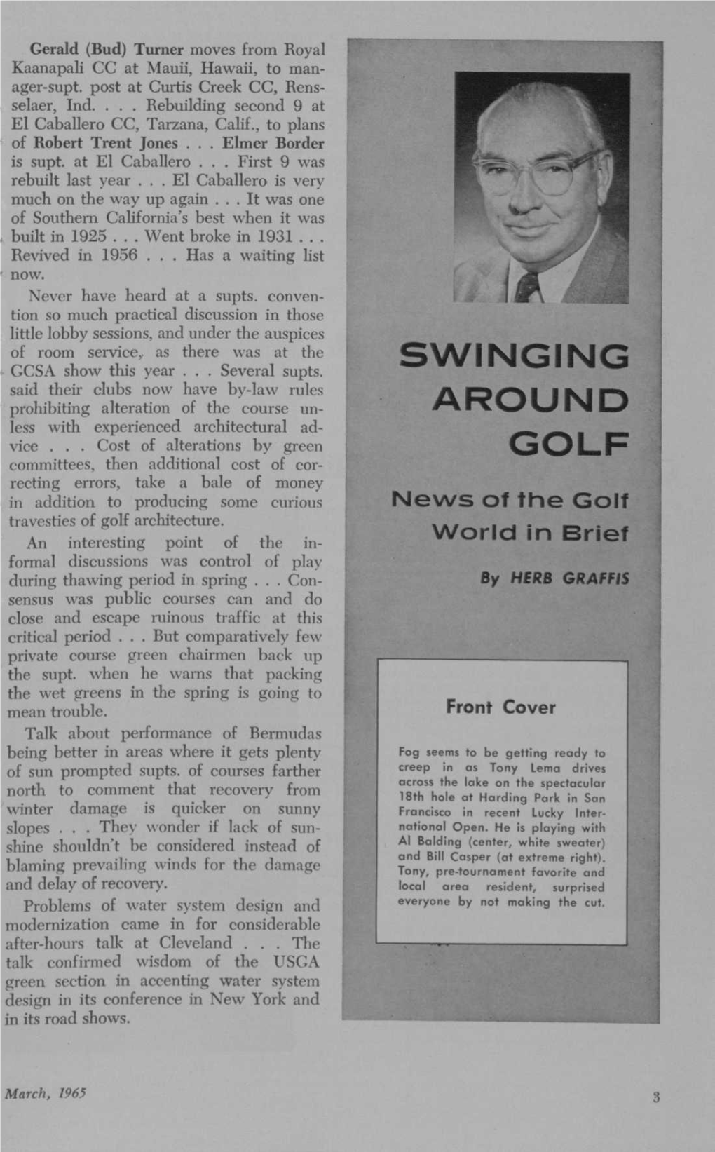 Swinging Around Golf (Continued from Page 29) BETTER Hower GC, Colorado Springs (Junior)