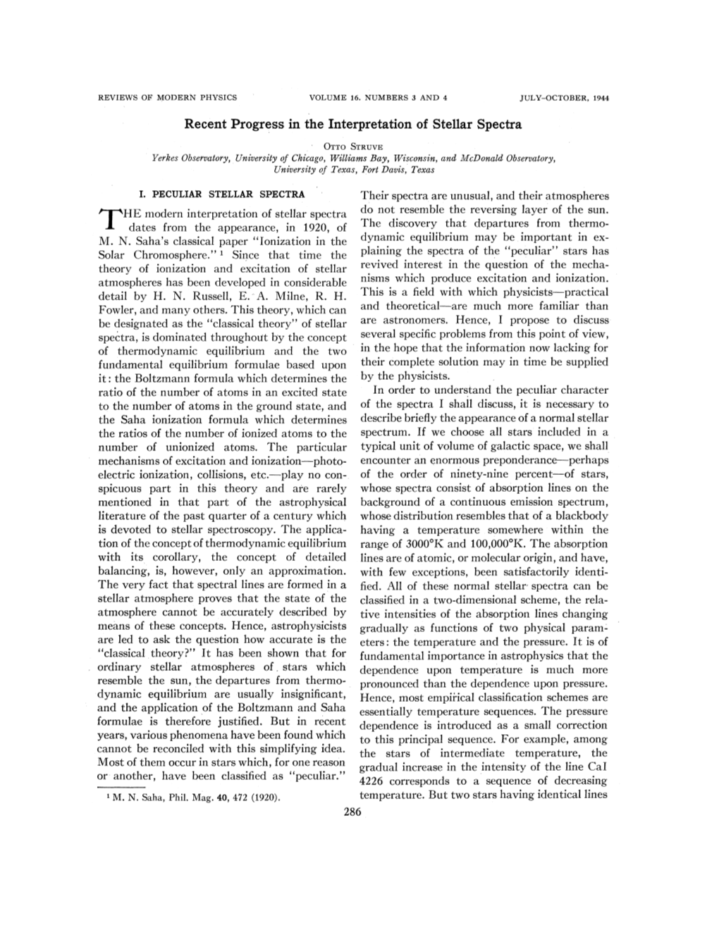 Recent Progress in the Interpretation of Stellar Spectra