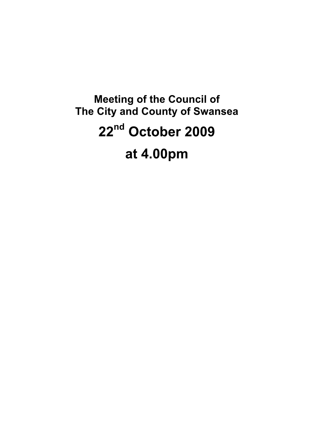 Council Agenda