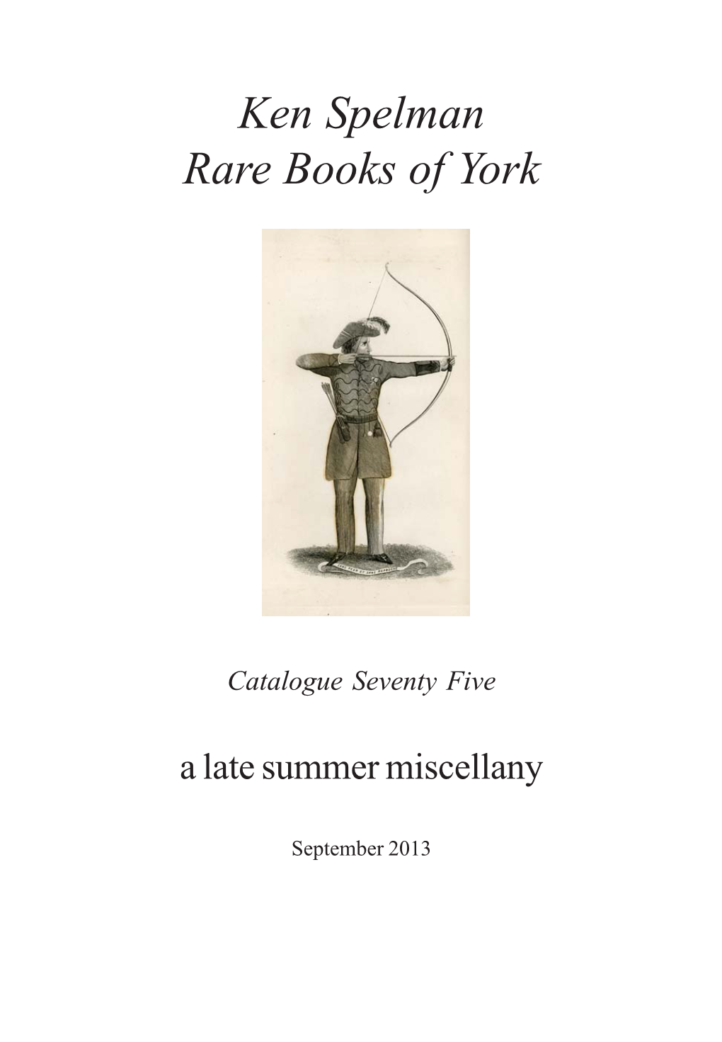 Ken Spelman Rare Books of York