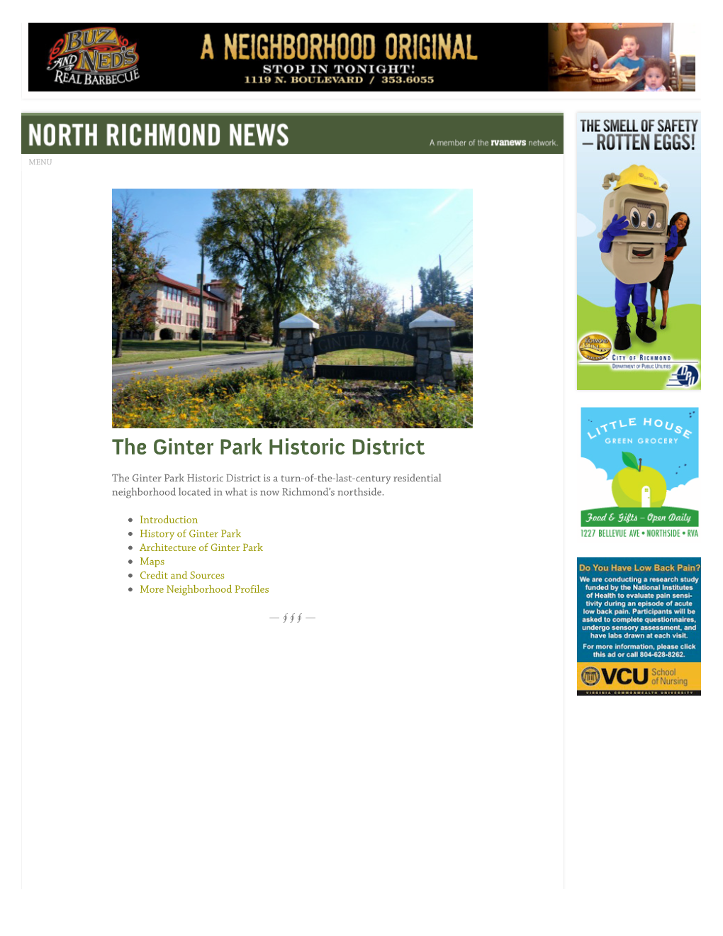 The Ginter Park Historic District