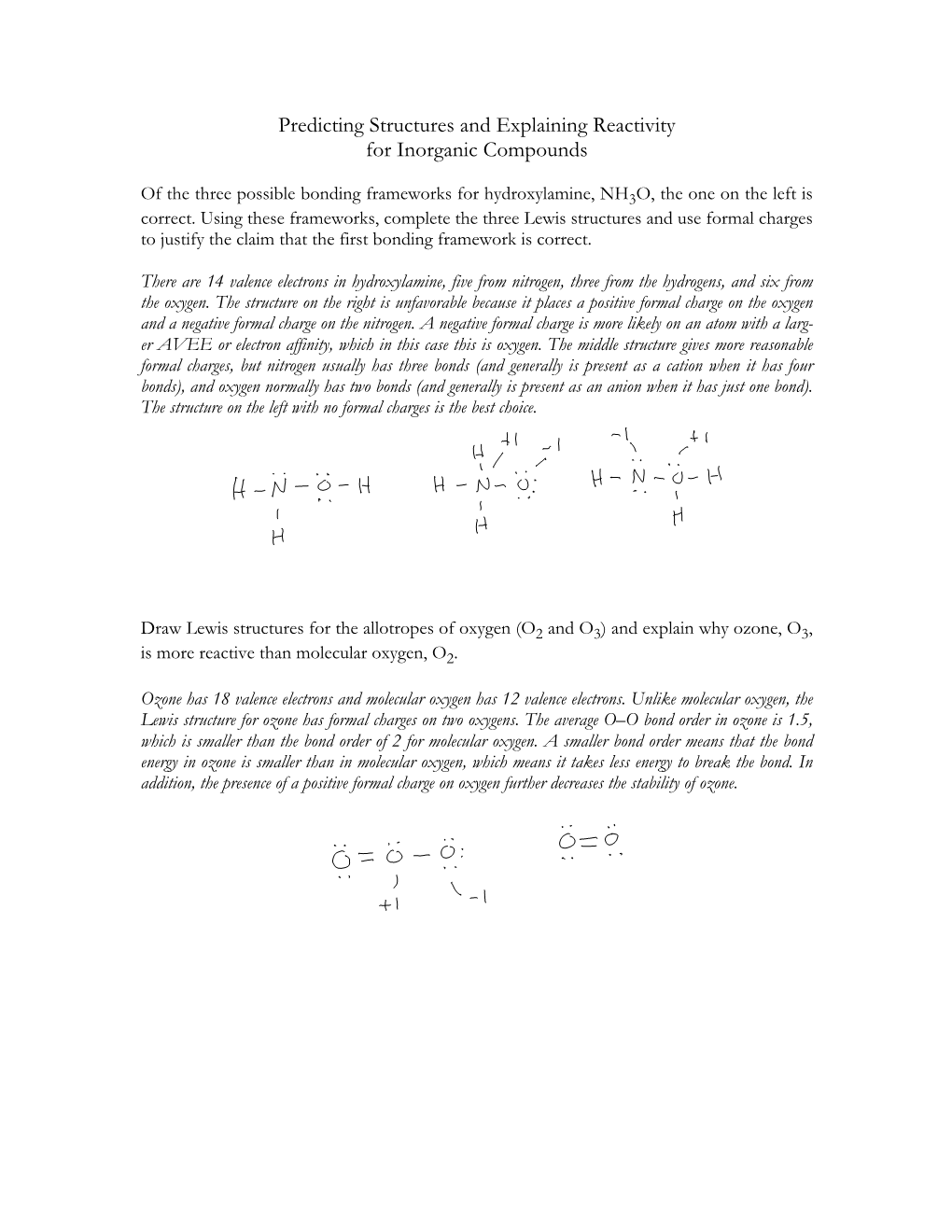 Predicting Structures and Explaining Reactivity for Inorganic Compounds