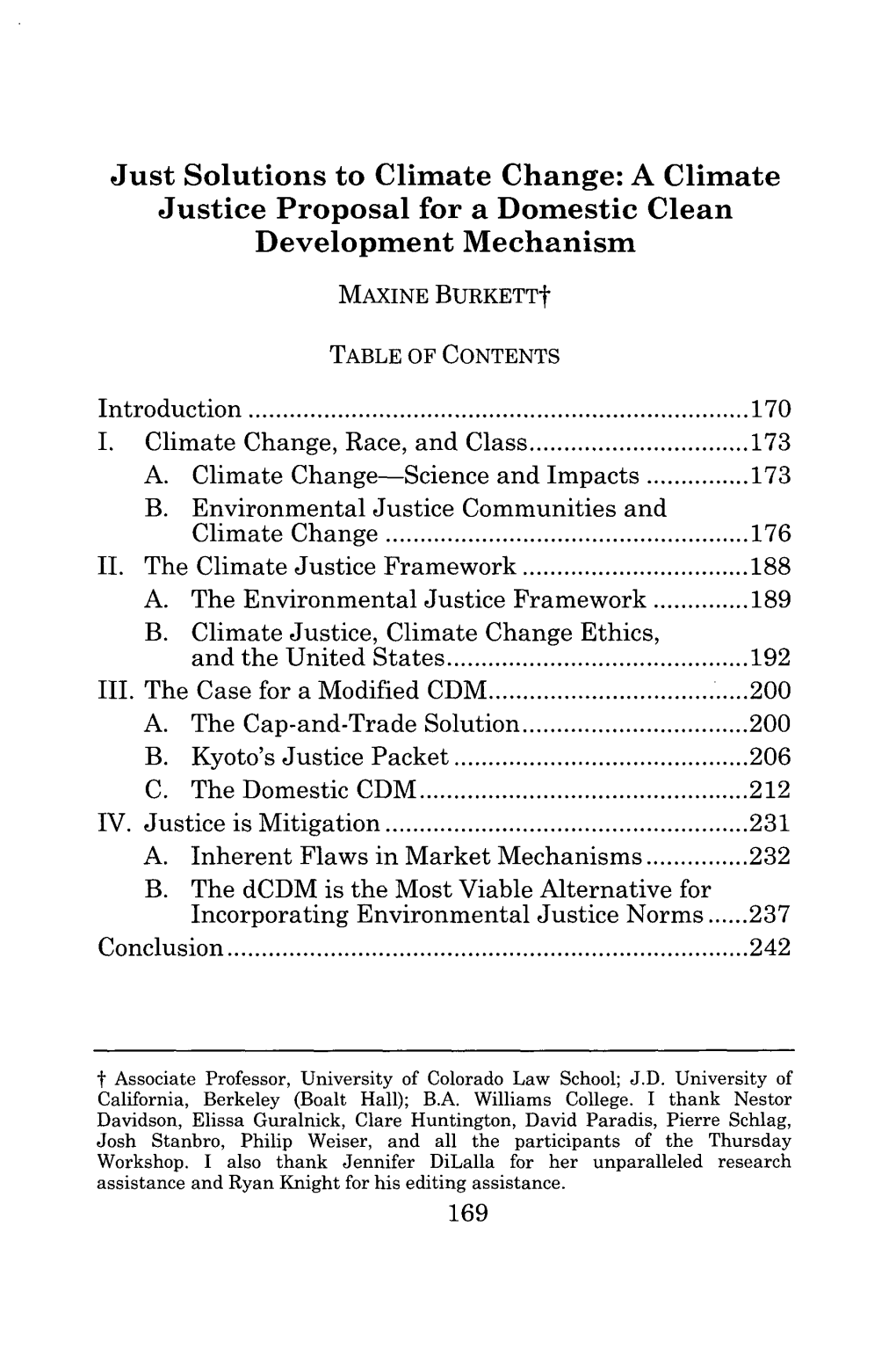 A Climate Justice Proposal for a Domestic Clean Development Mechanism