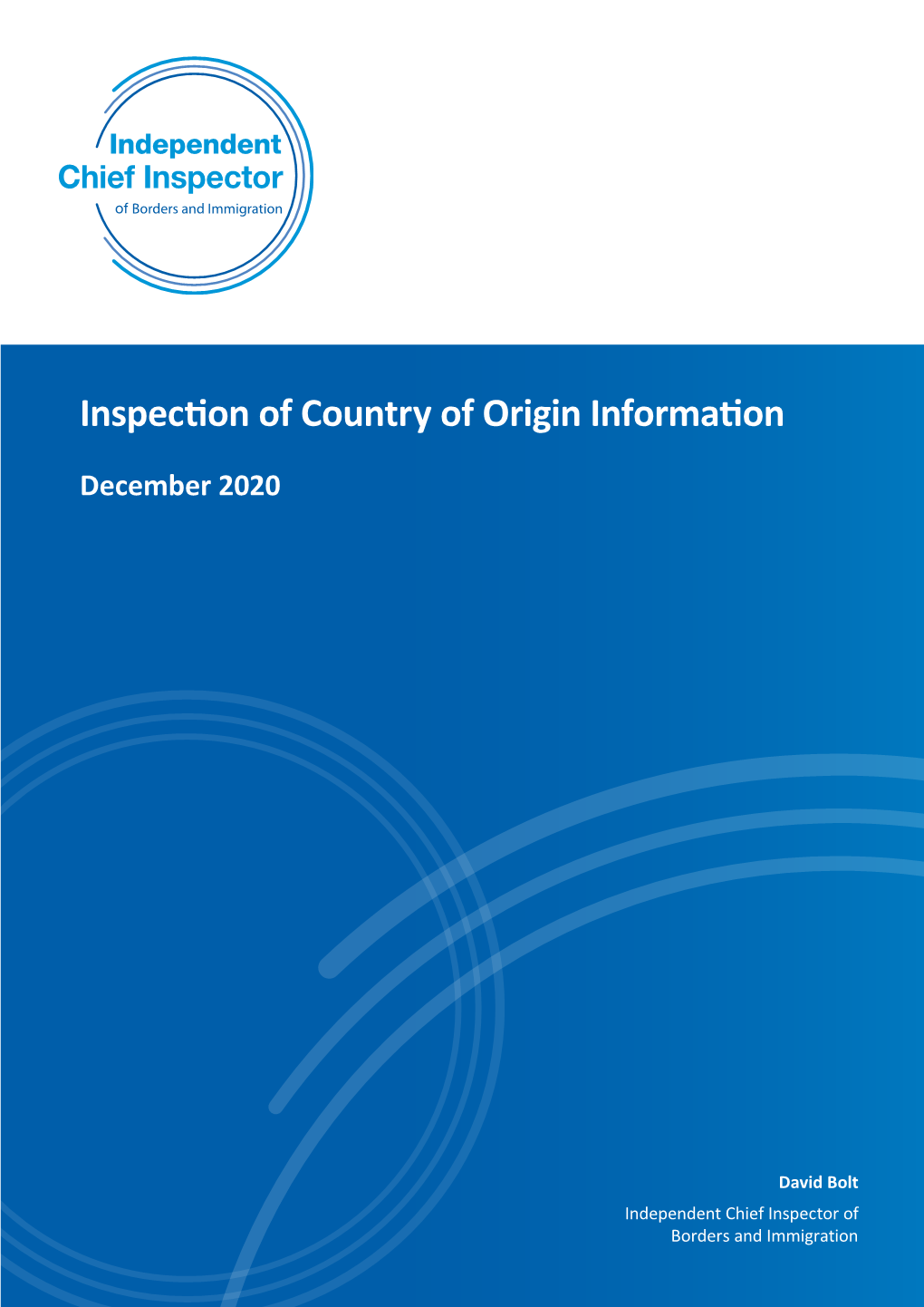 Inspection of Country of Origin Information