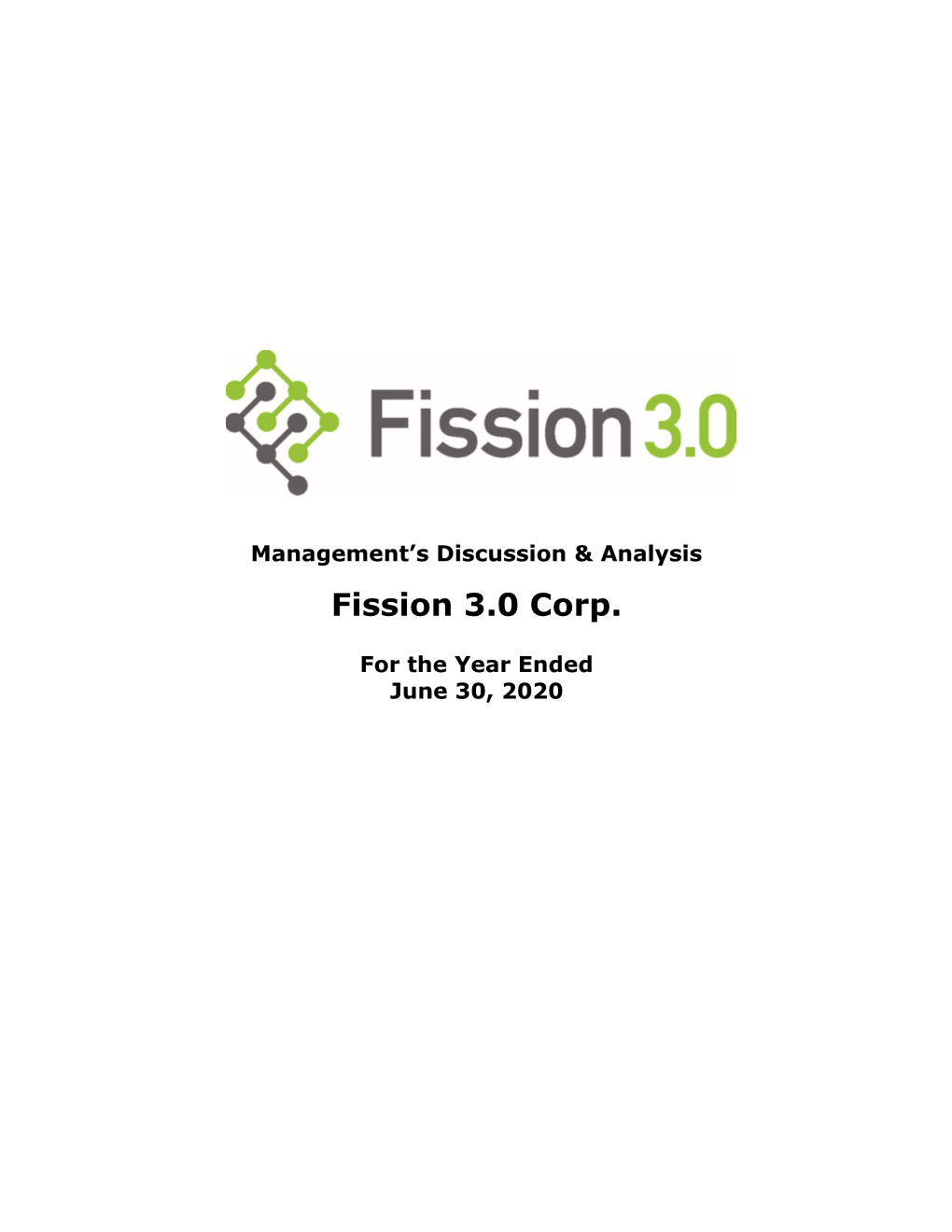 Fission 3.0 Corp