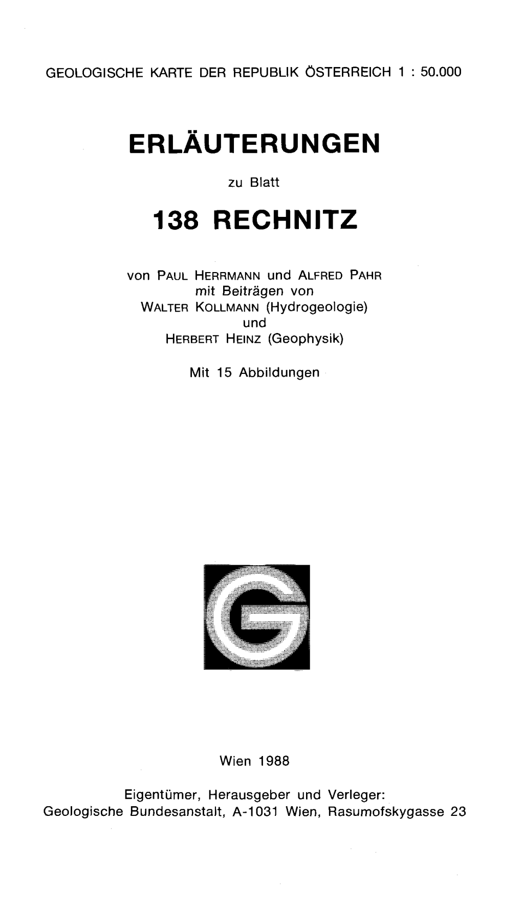 Erläuterungen 138 Rechnitz