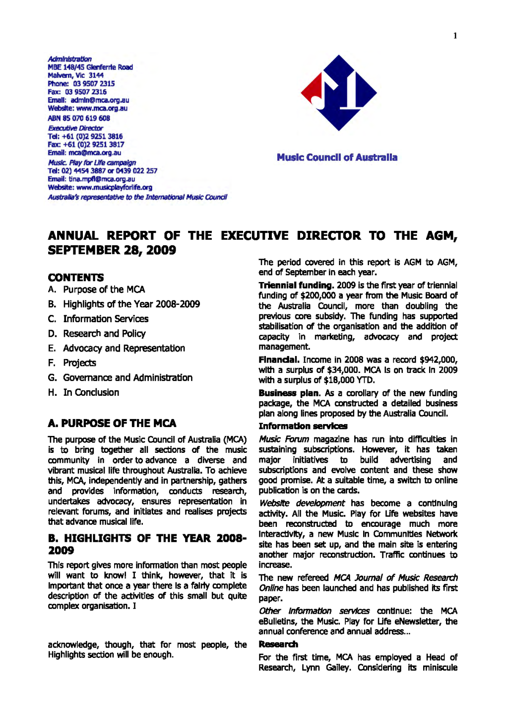 MCA-Annual-Report-2009.Pdf