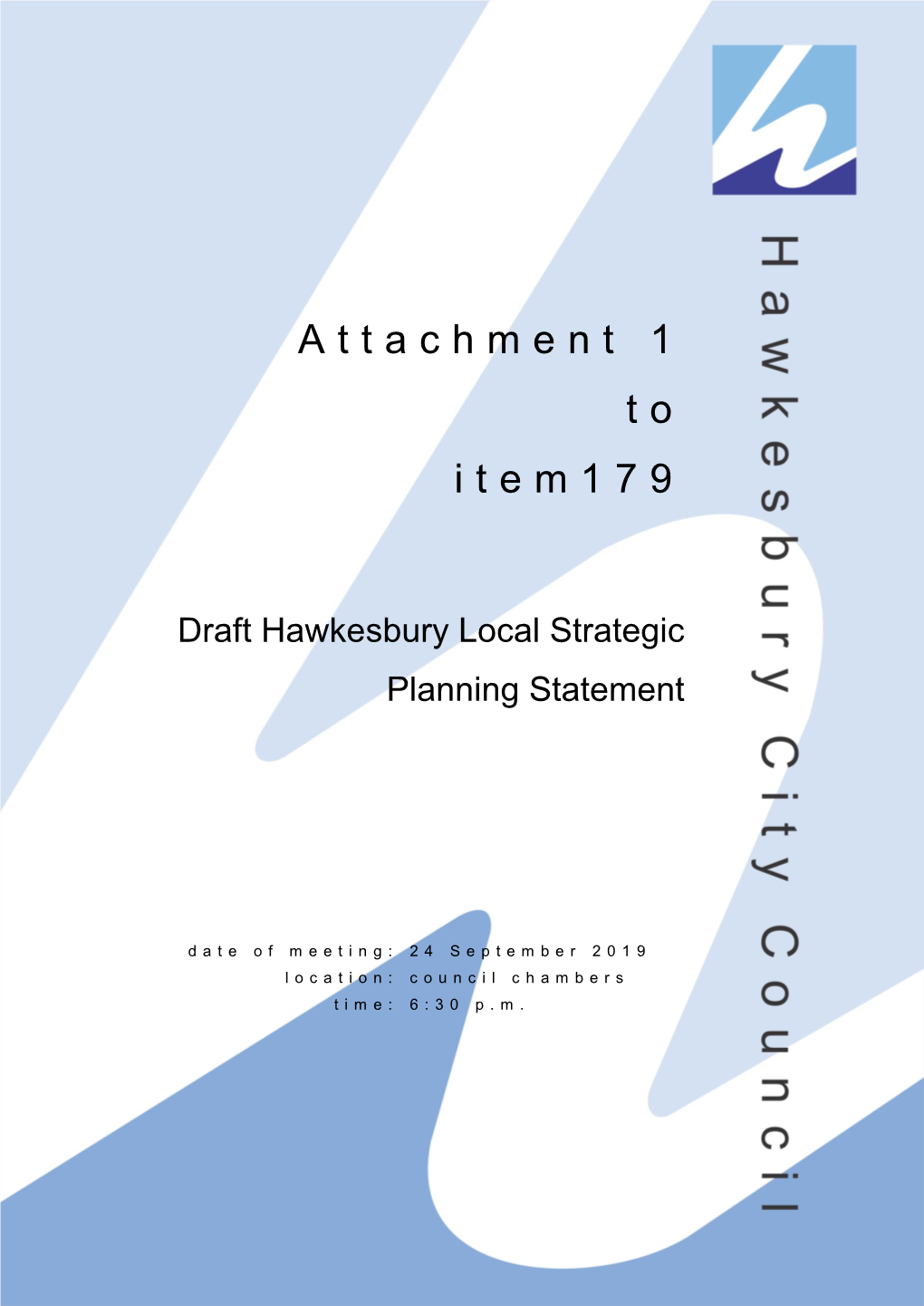 Attachment 1 to Item 179 Hawkesbury Local Strategic Planning Statement