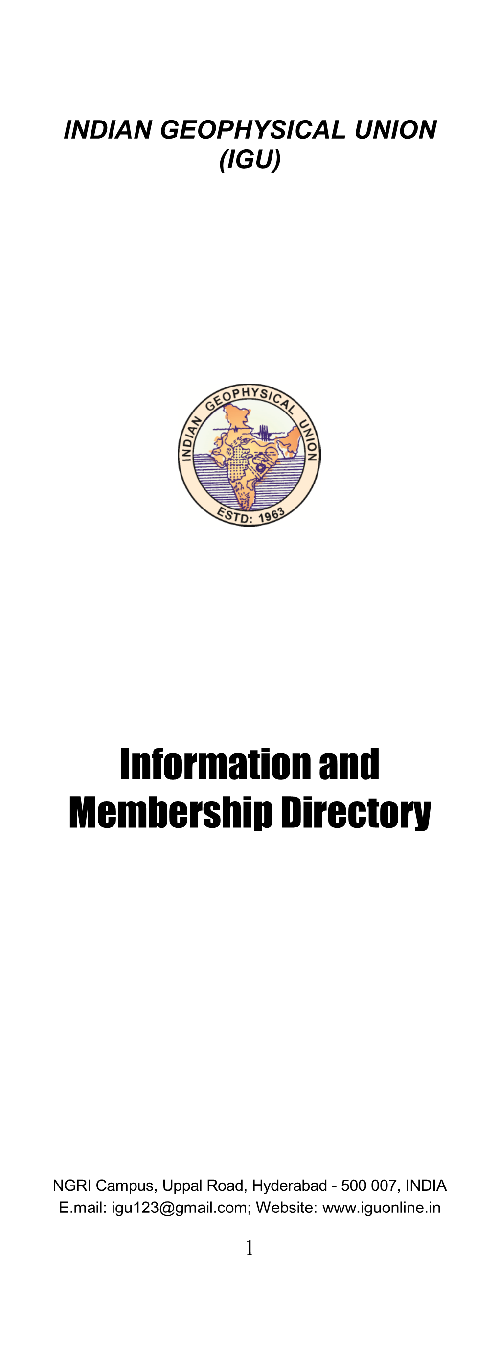 Information and Membership Directory