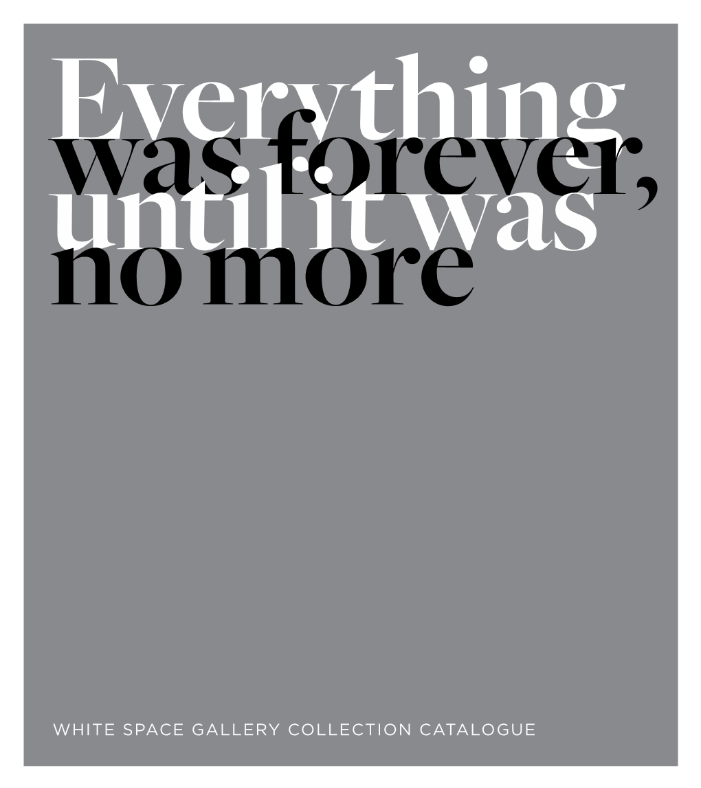 White Space Gallery Collection Catalogue