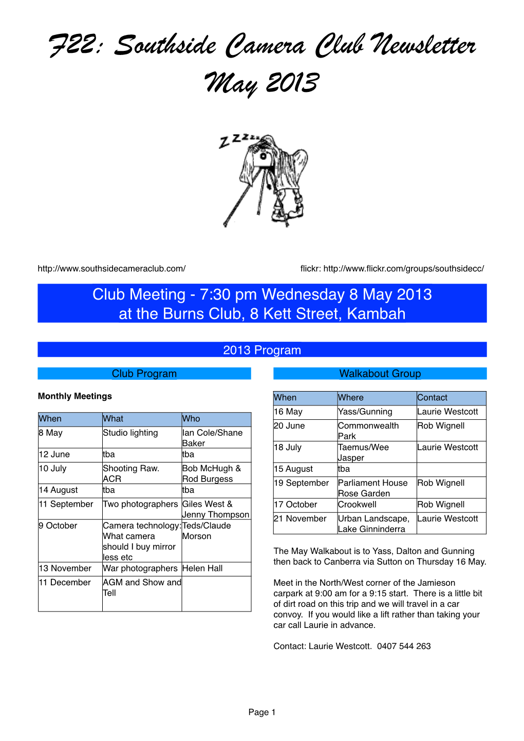 201305 SSCC Newsletter