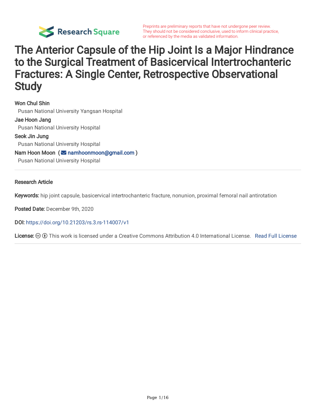 The Anterior Capsule of the Hip Joint Is a Major Hindrance to the Surgical