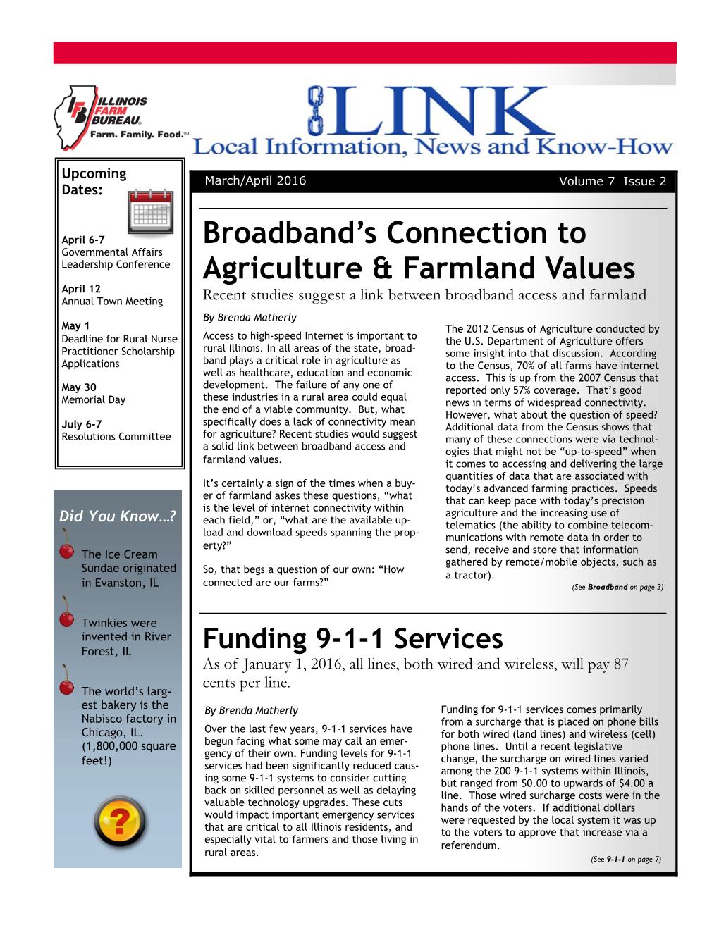 Broadband's Connection to Agriculture & Farmland Values