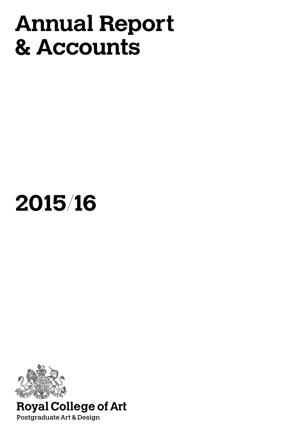 Annual Report & Accounts 2015 16