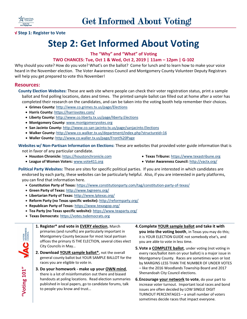 Get Informed About Voting!