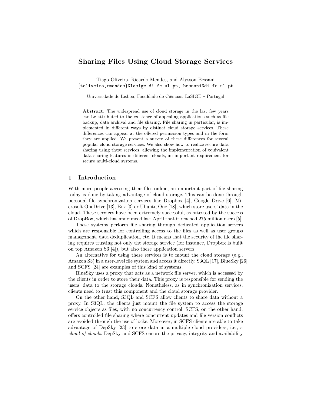 Sharing Files Using Cloud Storage Services