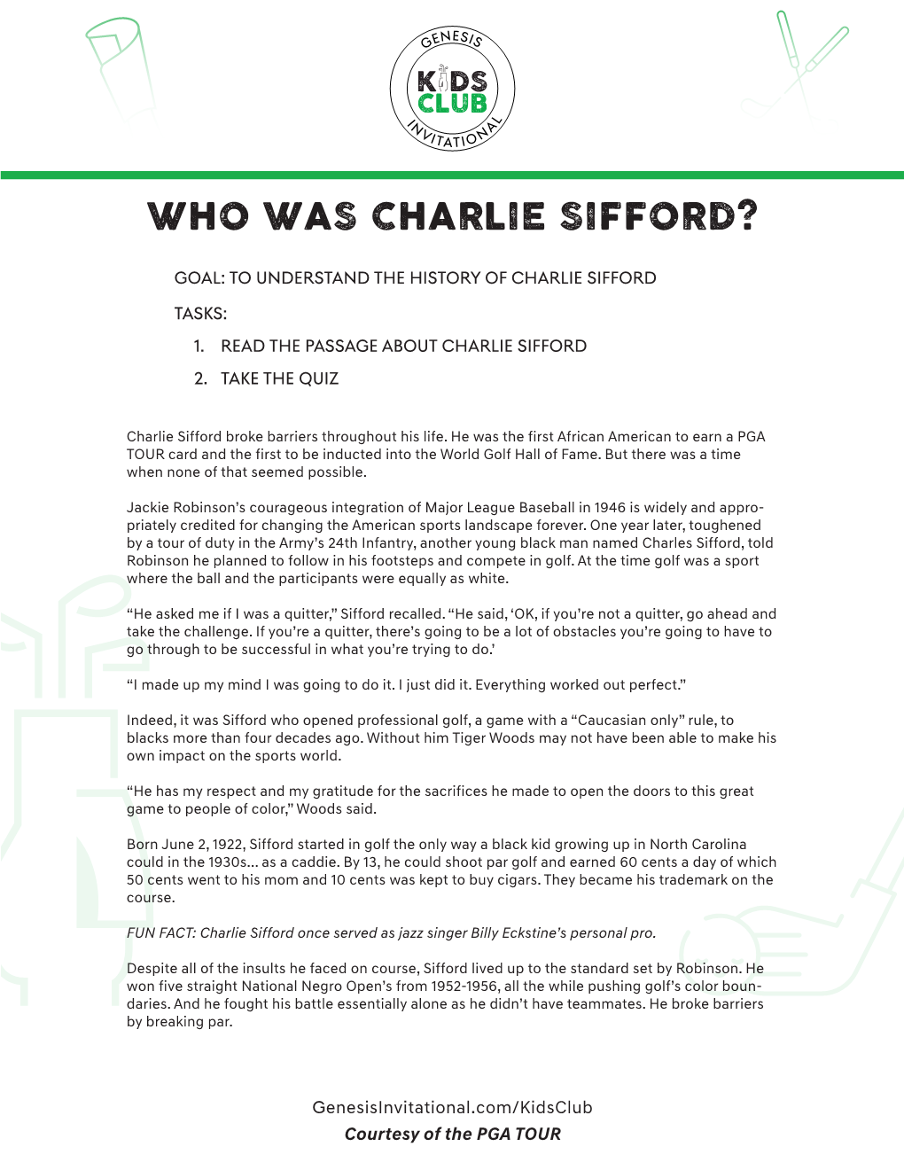 Who Was Charlie Sifford?